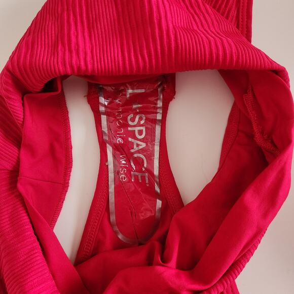 L*Space Frenchi Bitsy Bikini Bottom in Lipstick Red Size Medium NWOT - Picture 5 of 5